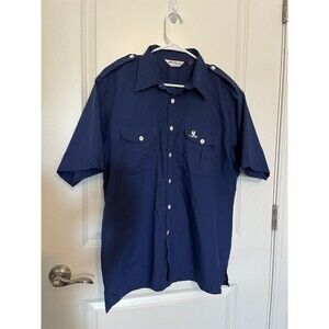 VTG Tori Richards Men’s Outrigger Hawaiian Pacific Boat Navy XL